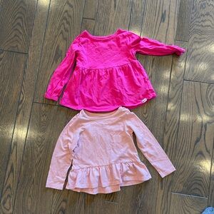 Two 2T pink shirts